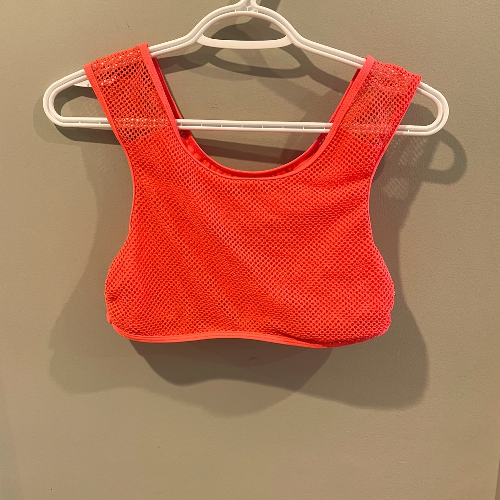 La Vie en Rose tangerine bikini top
